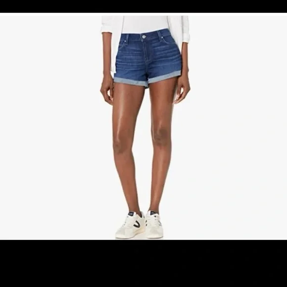 NWT PAIGE Jimmy Jimmy Short Cuffed Dark Wash 
size 28 - Picture 3 of 12